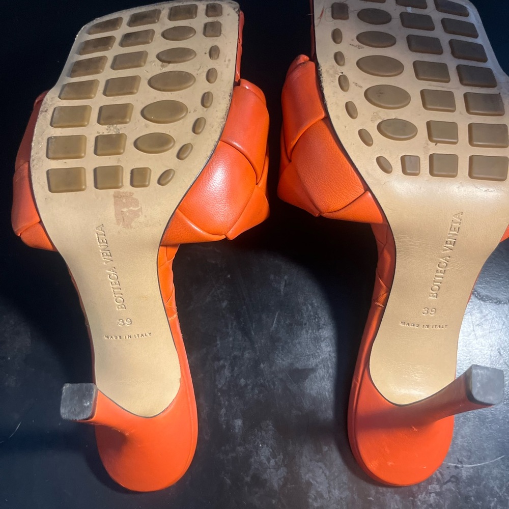 Bottega Veneta Bold Orange Heels